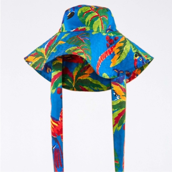 FARM Rio Colorful Parrot Print Hat - Picture 2 of 6